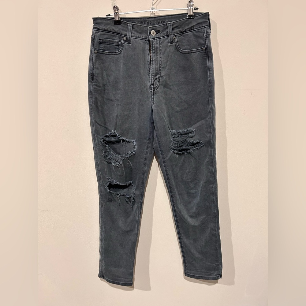 AE mom black jeans